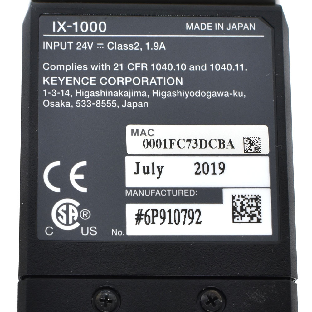 Keyence IX-1000 Image-Based Laser Sensor