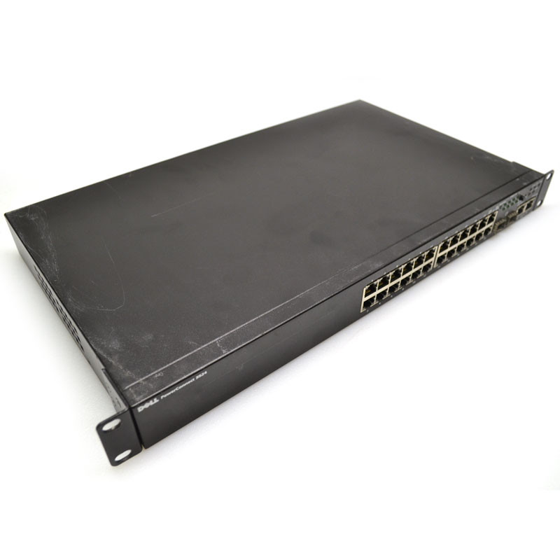 Dell PowerConnect 3524 Switch – 24 Port Fast Ethernet, Stackable, Schwarz