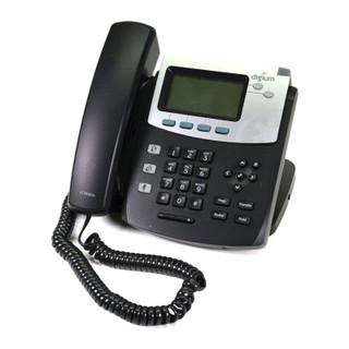 Office desk phone with handset