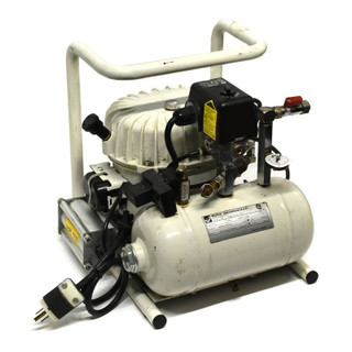 Portable air compressor with tank