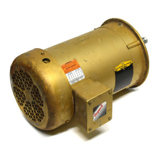 Gold industrial electric motor