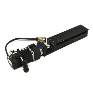 Black linear actuator with servo motor