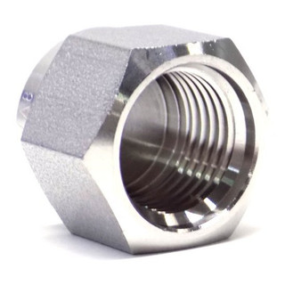 Stainless steel threaded hex fitting nut