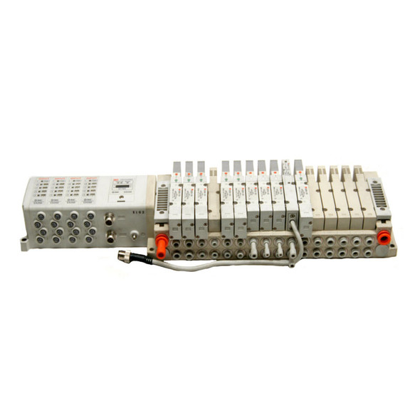 SMC EX250-SDN1 I/O SI Unit Manifold Base and Lot of Various Pneumatic Valves