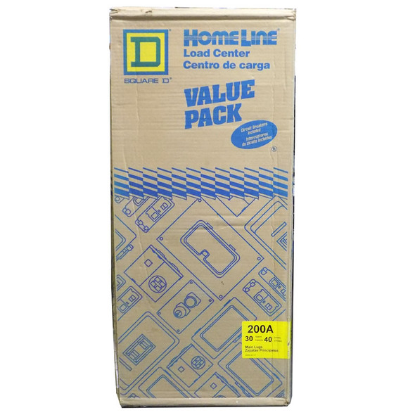 Square D HOMVPL1 Main Lug Value Pack 200A Load Center w/ 14 Circuit Breakers