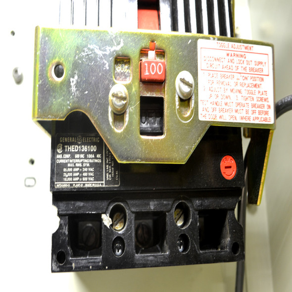 Steel Hinged 21" x 16" x 11" Safety Switch Enclosure w/ GE 100A Circuit Breaker