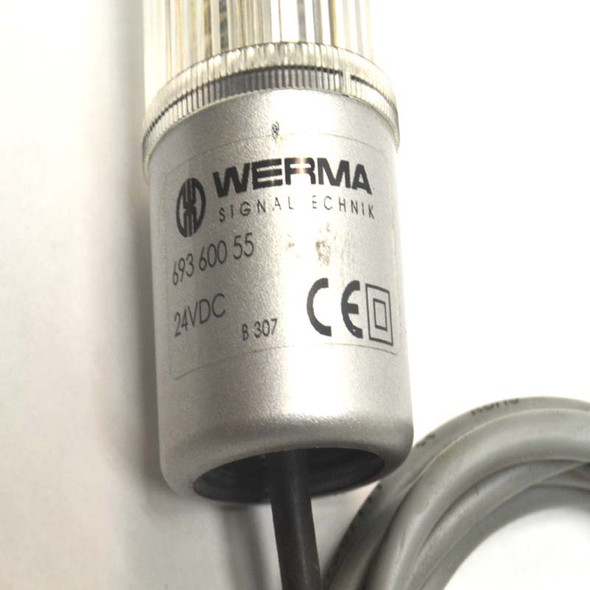 Werma Signal Technik 693-600-55 Clear 3-Tier Light Signal Tower - Used