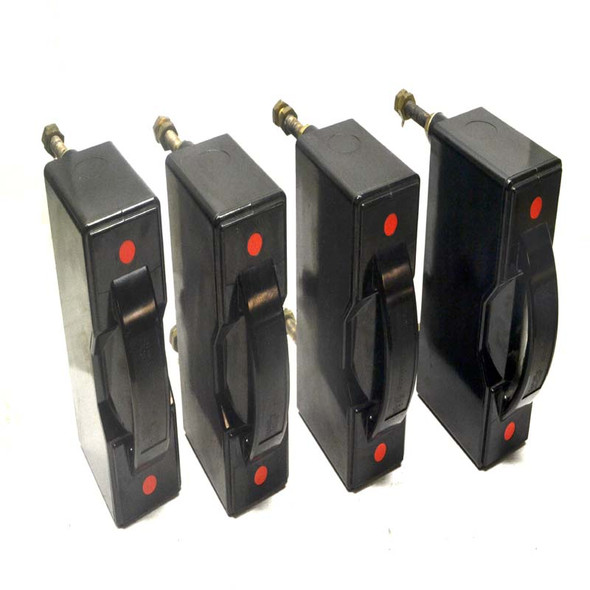 GEC Alsthom Red Spot RS200 Fuse Carriers 200A - Lot of 4 - Used