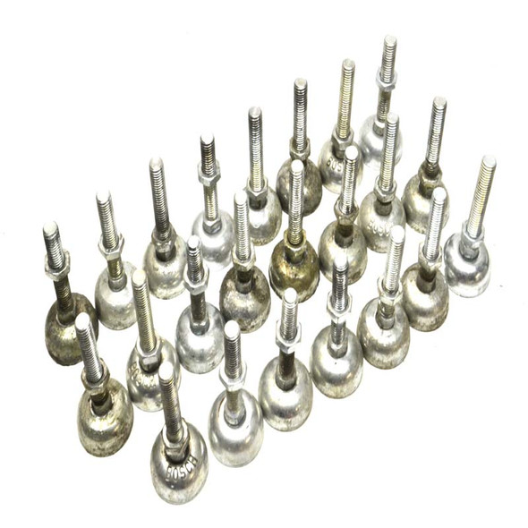 Bosch 3-1/2" x 1/2" x 1-3/4" Base Steel Leveling Mounts - Lot of 23 - Used