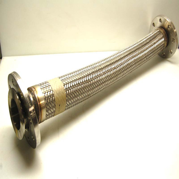 Hydrasun 3"I.D x 40"L Stainless Steel Flanged Braided Flex Hose Pipe 06-0010874