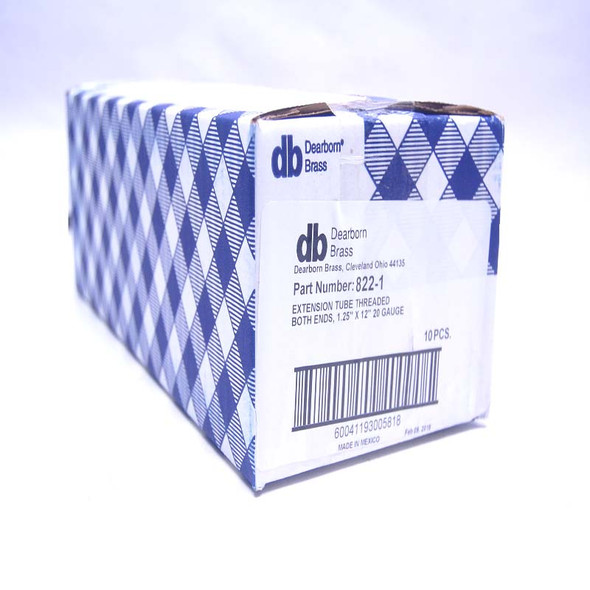 NEW Lot of 10 Dearborn Brass 822-1 20-Gauge Threaded Ends Extension Tubes