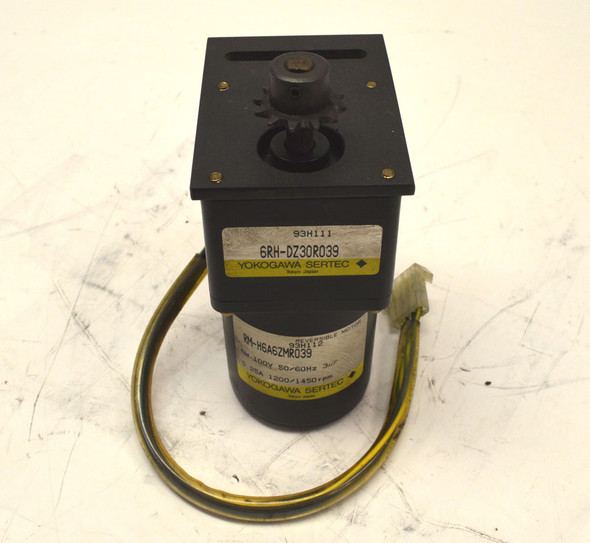 Yokogawa RM-H6A6ZMR039 Motor & 6RH-DZ30R039 Reducer C