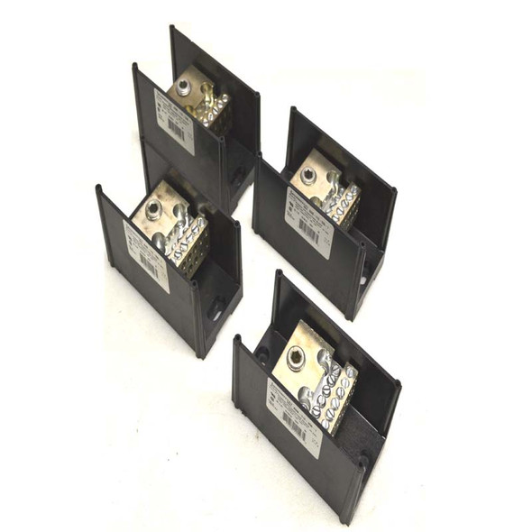 Lot of 4 Burndy BDB-112-350-1 Versi-Pole Power Distribution Blocks 600V