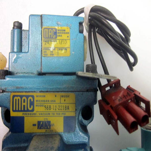 MAC 56B-12-221BA Pneumatic Valve & 24V Coil w/Norgren F45-300, Wilkerson L120300