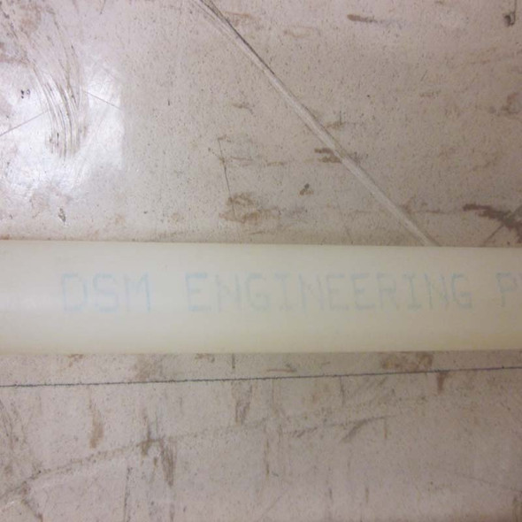 DSM Engineering Plastic Round Rod Nylon 101 PA66 Natural 1/2" x 96" (Lot of 4)