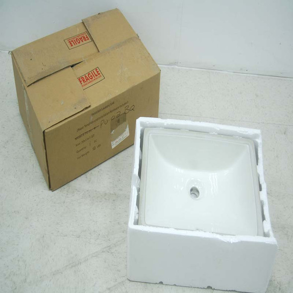 NEW Lenova LN PU-02-BQ Undermount Lavatory Sink Rectangular 19-1/2" x 15-1/2"