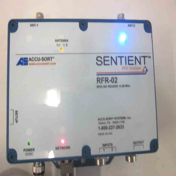 Accu-Sort Sentient RFR-02 RFID ISO Reader w/ RFR-02-PS RFID Power Supply