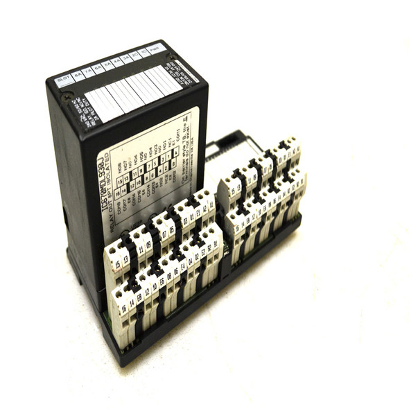 GE Fanuc IC670MDL930J Isolated Output Module w/ IC670CHS002E 2-Tier Base
