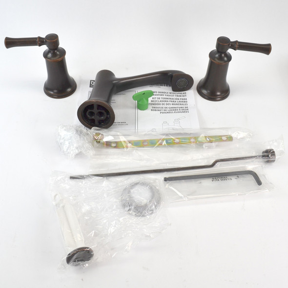Moen T6805ORB Dartmoor Two-Handle High Arc Bathroom Faucet in Oil Rubbed Bronze