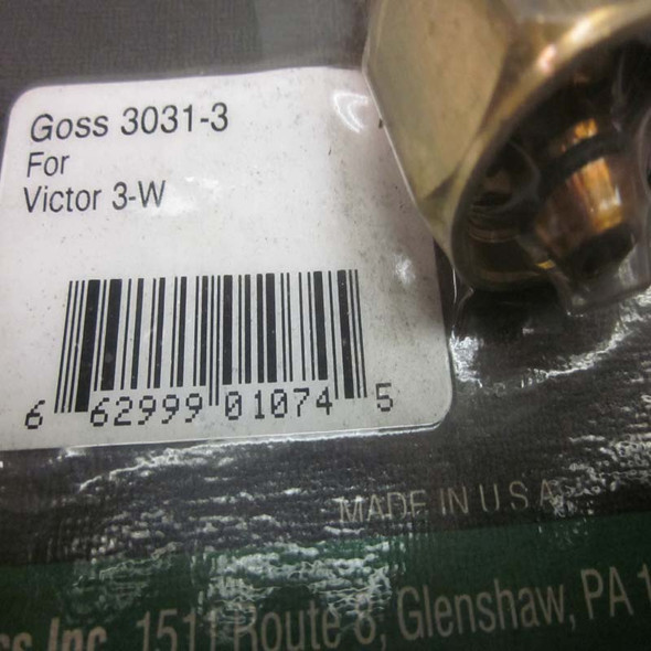 NEW Lot of 3 Goss 3031-3 for Victor 3-W Size 3 Welding Replacement Tips
