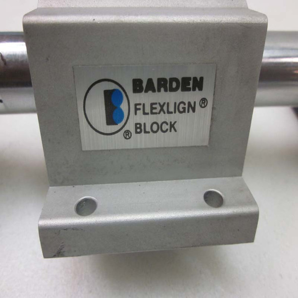 Barden Flexlign Block OPN Aluminum Ball Roller Bearings w/14" Linear Rail