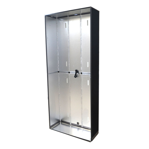 Downing Displays Trade Show Backlit Display Pop Up Back Lighting Black +Case