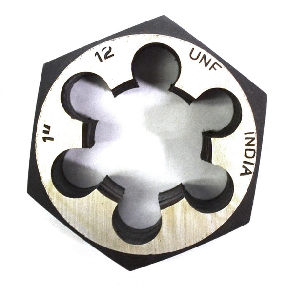 Qualtech DWTHX112 1"-12 Carbon Steel Hex Right-Hand Rethreading Die