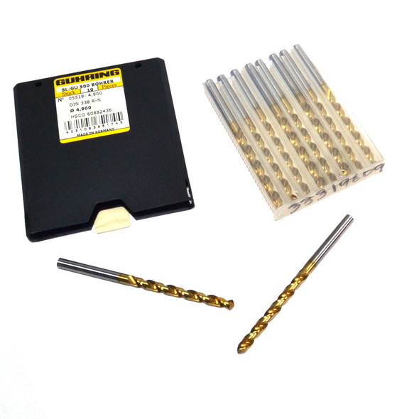 Guhring 9055190049000 4.9mm 118-Degree Cobalt Jobber Drill Bit 10-PK
