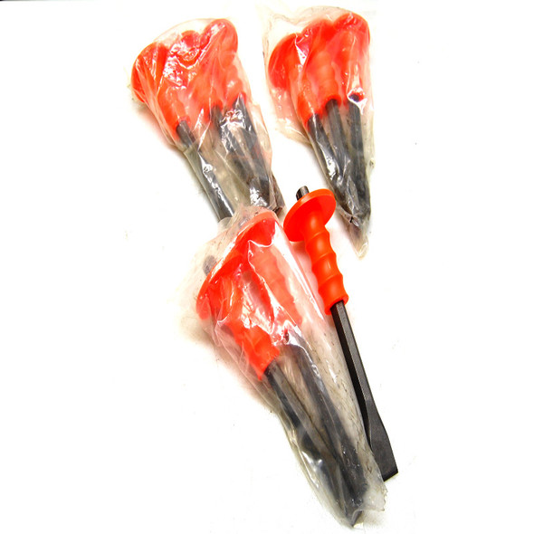 (9) NEW Mayhew 12405 Baltimore Guardian 1" x 12" Handguard Flat Cold Chisels