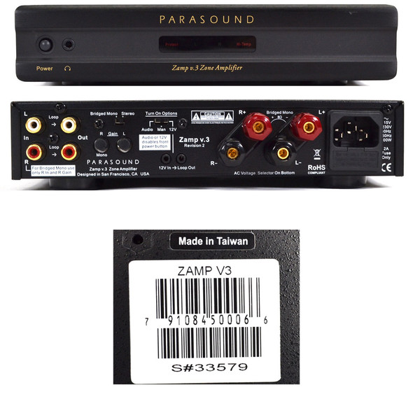 Parasound ZAmp V3 Zone Amplifier