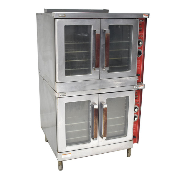 Vulcan GCO44D Dual Deck Propane Convection Oven Solid State Controls 80,000 BTU