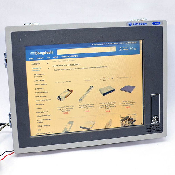 Allen-Bradley 6186M-12PT 12" Touch Color Industrial Monitor VersaView 1200M G Allen-Bradley 6186M-12PT 12" Touch Color Industrial Monitor VersaView 1200M G