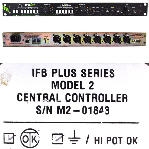 Studio Technologies IFB Plus Model 2 Central Controller Studio Technologies IFB Plus Model 2 Central Controller