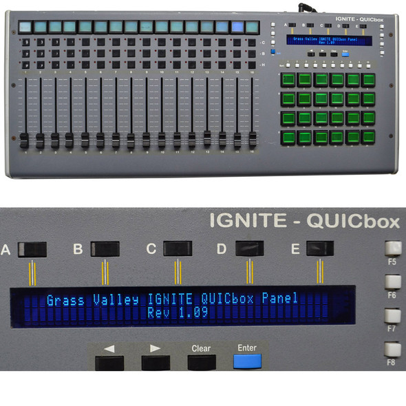 Grass Valley QBX-2200 IGNITE-QUICbox Programmable Automation Mixing Desk Grass Valley QBX-2200 IGNITE-QUICbox Programmable Automation Mixing Desk