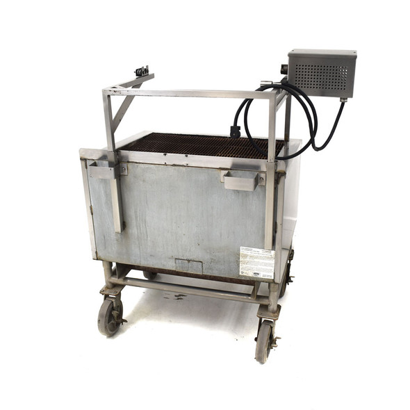 Aztec ST-36 Stainless 36" Char-Broiler Charcoal/Wood Burning Grill SS w/ Casters Aztec ST-36 Stainless 36" Char-Broiler Charcoal/Wood Burning Grill SS w/ Casters