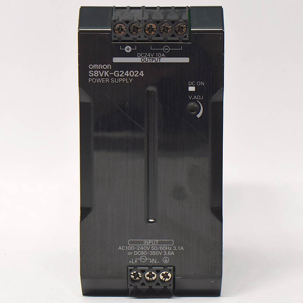 Omron S8VK-G240424 DIN Rail Power Supply 100~240VAC 3.1A Input 24VDC 10A Output Omron S8VK-G240424 DIN Rail Power Supply 100~240VAC 3.1A Input 24VDC 10A Output