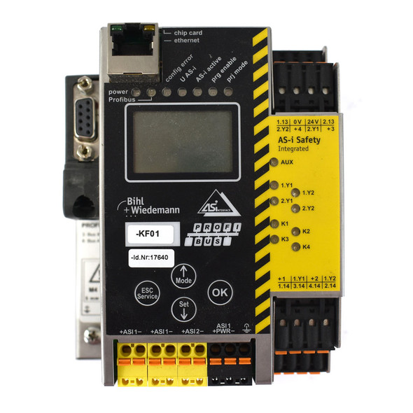 Bihl + Wiedemann BWU2508 AS-i 3.0 Gateway PROFIsafe via PROFIBUS Safety Monitor