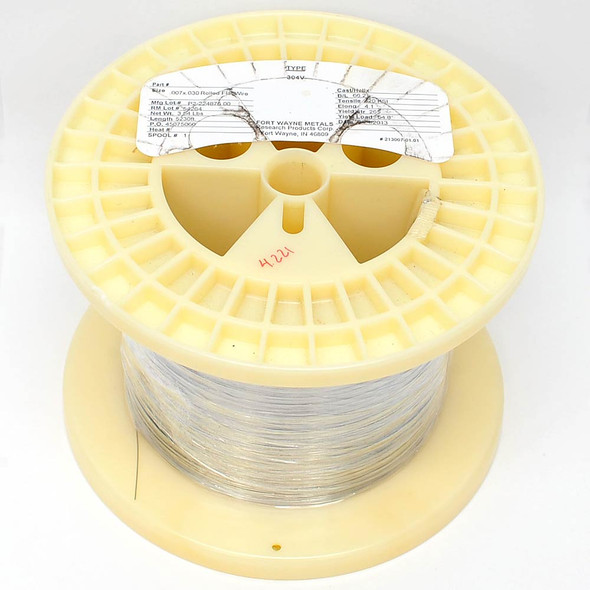 Fort Wayne Metals 304V Stainless Steel Wire Ribbon (0.007" x 0.030") 5,200 feet Fort Wayne Metals 304V Stainless Steel Wire Ribbon (0.007" x 0.030") 5,200 feet