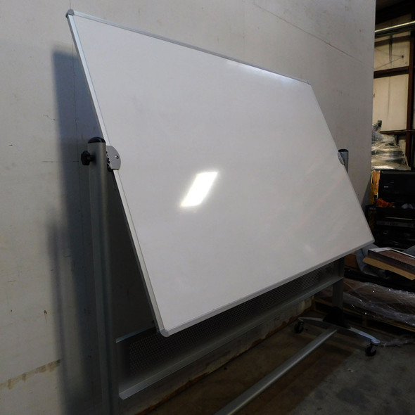 Whiteboard 4' H x 6' W Rolling Reversible Magnetic Dry Erase Board Whiteboard 4' H x 6' W Rolling Reversible Magnetic Dry Erase Board