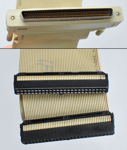 NI R1005050 Ribbon Cable 182762B-01 1M 100pin to 2x50pin NI R1005050 Ribbon Cable 182762B-01 1M 100pin to 2x50pin