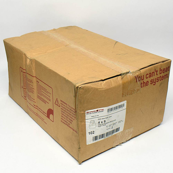 Charlotte Pipe PVC 00102 1850 Increaser/Reducer 8" x 4" (2)