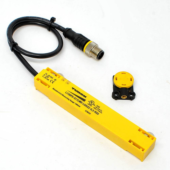 Turck Li100P0 Linear Position Sensor 100mm Range 12 Bit with P1-Li-QR14 Element