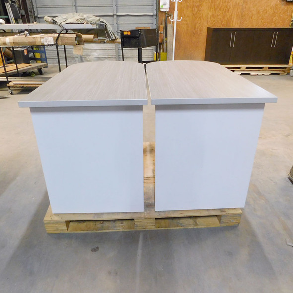 Knoll D-Shaped Top Peninsula Desk/Worksurface 48" W x 24" D x 23-1/2" H