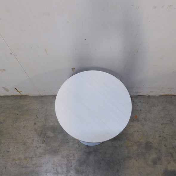 Round Pedestal Side Table Laminated Top 18" Diameter x 25-1/4" Height