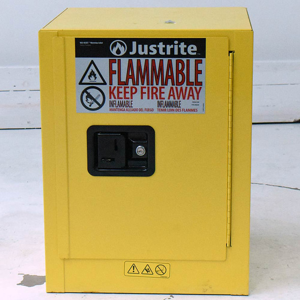 Justrite 890400 Countertop Flammable Storage Cabinet 4G