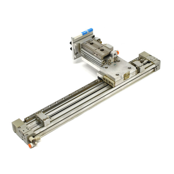 SMC MY1H16-250L-M9NW Rodless Guided Cylinder w/ MXQ12-30A