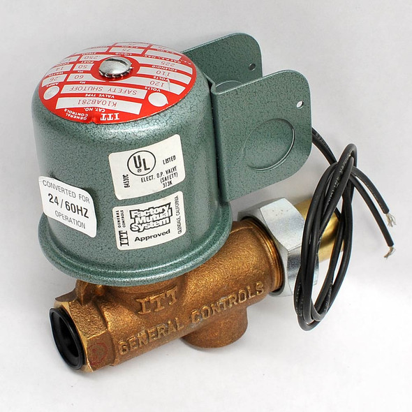 ITT K10AB281 Safety Shutoff Valve 24VAC Solenoid 1/2"