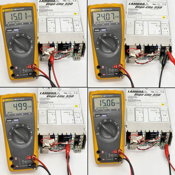 Lambda Vega-Lite 550W Modular Power Supply 4 Output 15V/18A 5V/45A 24V/5A 15V/6A