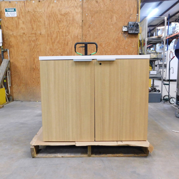 HON Voi Series Short Storage Cabinet 2-Door White 36" W x 19" D x 29" H