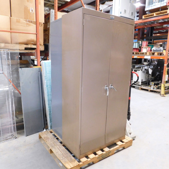 Holga Metal Products Storage Cabinet 2-Door 36" W x 18" D x 71-3/4" H